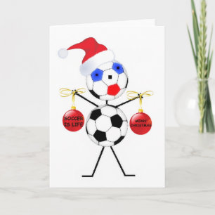 Cartes Pour Fêtes Annuelles Noël de football