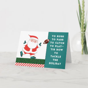 Cartes Pour Fêtes Annuelles Noël de football amusant