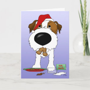 Cartes Pour Fêtes Annuelles Noël de Jack Russell Terrier