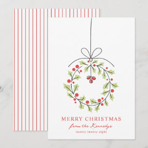 Cartes Pour Fêtes Annuelles Noël de la couronne lunaire