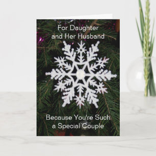 Cartes Pour Fêtes Annuelles Noël De La Fille De Neige Et Du Mari
