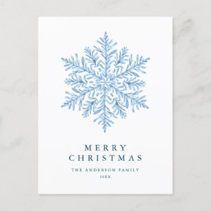 Cartes Pour Fêtes Annuelles Noël de la flocon de neige d'hiver
