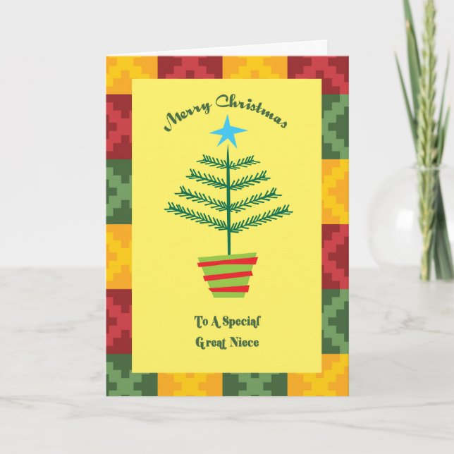 Cartes Pour Fêtes Annuelles Noël de la Grande Nièce Primsy (Devant)