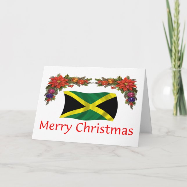 Cartes Pour Fêtes Annuelles Noël de la Jamaïque (Devant)