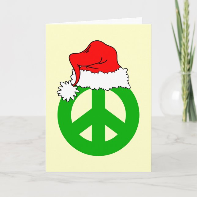 Cartes Pour Fêtes Annuelles Noël de la paix (Devant)