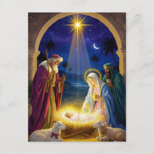 Cartes Pour Fêtes Annuelles Noël de la Sainte Nativité