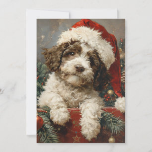 Cartes Pour Fêtes Annuelles Noël de Lagotto Romagnolo