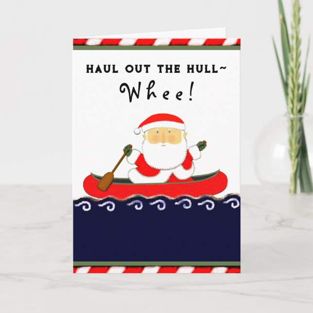 Cartes Pour Fêtes Annuelles Noël de l'Amusant Camper (Devant)