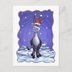 Cartes Pour Fêtes Annuelles Noël de l'âne