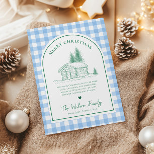 Cartes Pour Fêtes Annuelles Noël de l'Arche de Boho Bleu et Vert