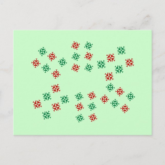 Cartes Pour Fêtes Annuelles Noël de l'avion Snowflon (Devant)