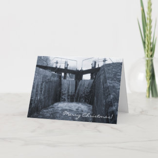 Cartes Pour Fêtes Annuelles Noël de l'écluse du canal
