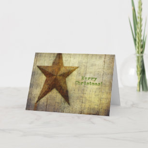 Cartes Pour Fêtes Annuelles Noël de l'étoile de la grange