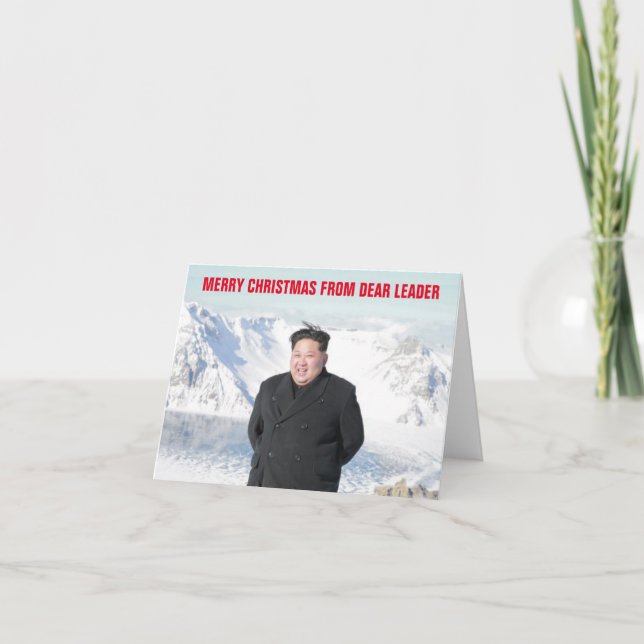 Cartes Pour Fêtes Annuelles Noël de l'ONU de Kim Jung (Devant)