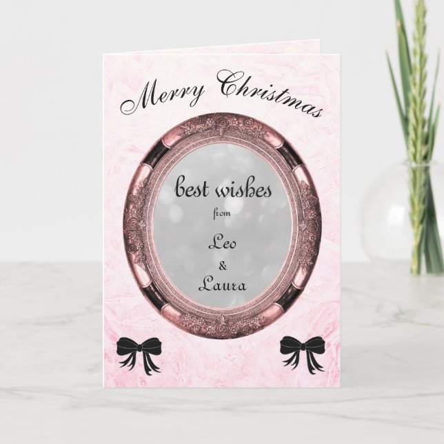 Cartes Pour Fêtes Annuelles Noël de luxe personnalisé (Devant)