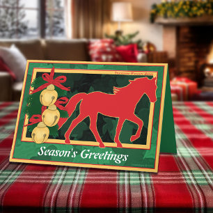 Cartes Pour Fêtes Annuelles Noël de marche de cheval de Sleigh Bells Tennessee