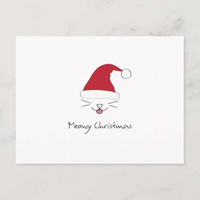 Cartes Pour Fêtes Annuelles Noël de Meowy (Devant)