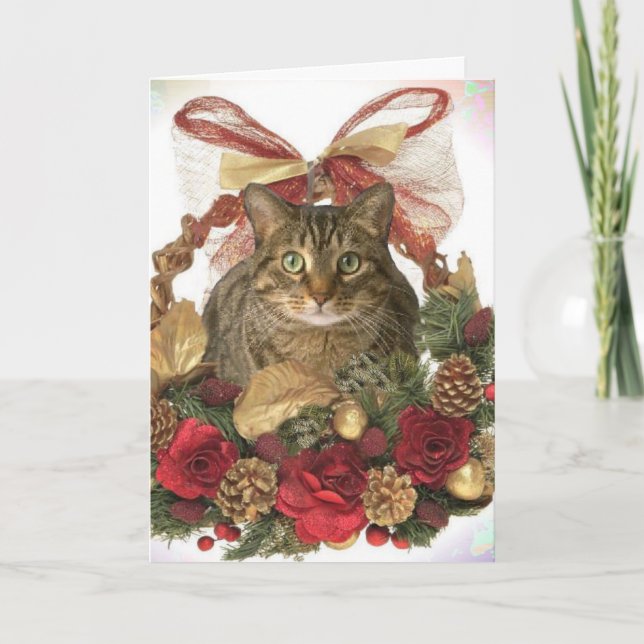 Cartes Pour Fêtes Annuelles Noël de Meowy ! (Devant)