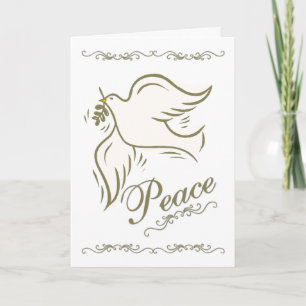 Cartes Pour Fêtes Annuelles Noël de Peace Dove