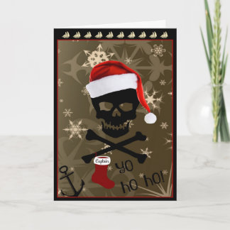 Cartes Pour Fêtes Annuelles Noël de pirate de jolly roger