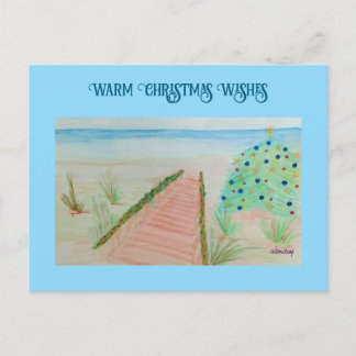 Cartes Pour Fêtes Annuelles Noël de plage