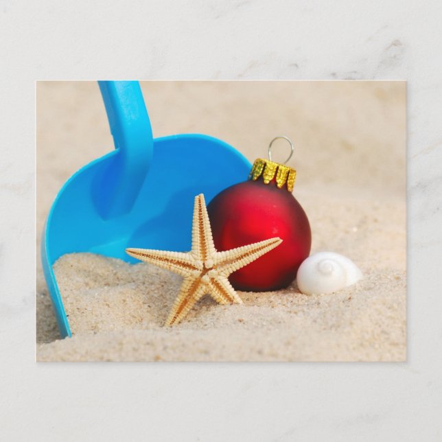 Cartes Pour Fêtes Annuelles Noël de plage (Devant)