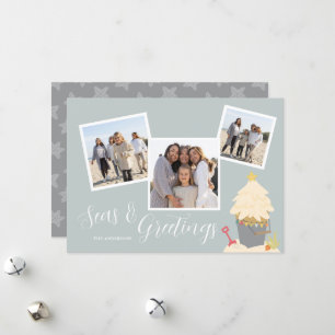 Cartes Pour Fêtes Annuelles Noël de plage
