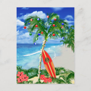 Cartes Pour Fêtes Annuelles Noël de plage