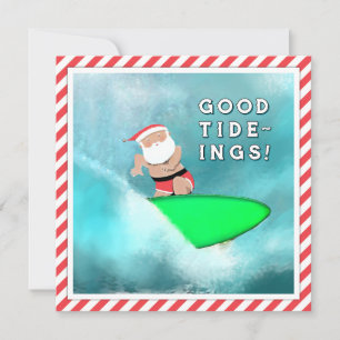 Cartes Pour Fêtes Annuelles Noël de plage amusant