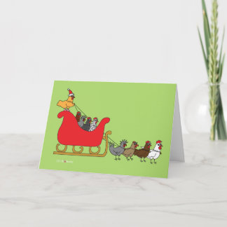 Cartes Pour Fêtes Annuelles Noël de poulets