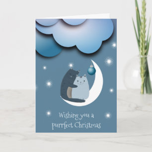 Cartes Pour Fêtes Annuelles Noël de Purrfect