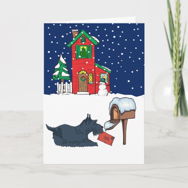 Cartes Pour Fêtes Annuelles Noël de Scottie (Devant)