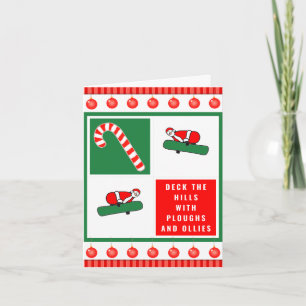 Cartes Pour Fêtes Annuelles Noël de snowboard amusant
