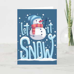 Cartes Pour Fêtes Annuelles Noël de snowman