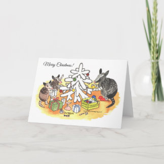 Cartes Pour Fêtes Annuelles Noël de tatou