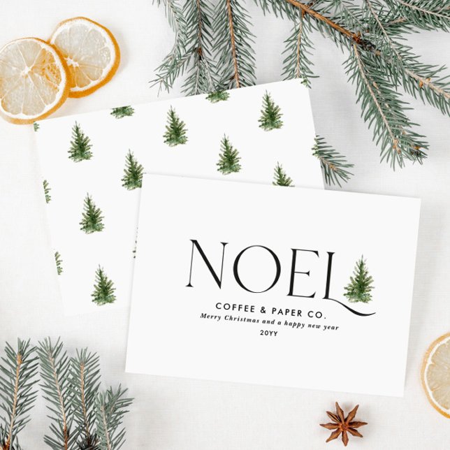 Cartes Pour Fêtes Annuelles Noel de typographie moderne affaires Noël (Créateur téléchargé)