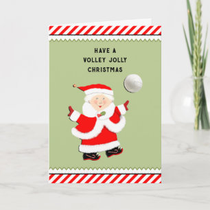 Cartes Pour Fêtes Annuelles Noël de volley-ball