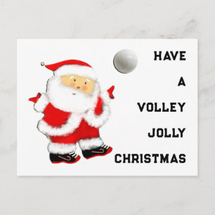 Cartes Pour Fêtes Annuelles Noël de volley-ball