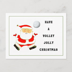 Cartes Pour Fêtes Annuelles Noël de volley-ball