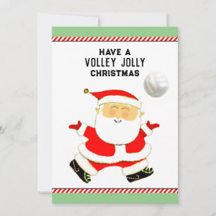 Cartes Pour Fêtes Annuelles Noël de volley-ball