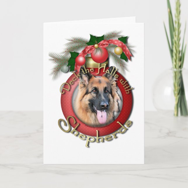 Cartes Pour Fêtes Annuelles Noël - Deck the Halls - Bergers - Chance (Devant)