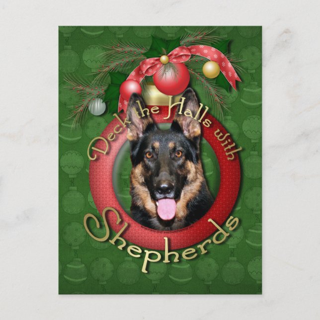 Cartes Pour Fêtes Annuelles Noël - Deck the Halls - Bergers - Kuno (Devant)
