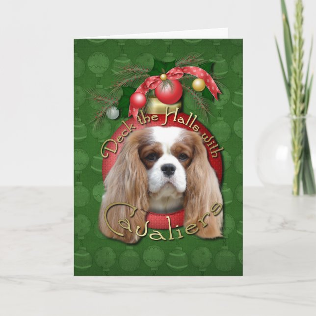 Cartes Pour Fêtes Annuelles Noël - Deck the Halls - Cavaliers - Blenheim (Devant)