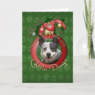 Cartes Pour Fêtes Annuelles Noël - Deck the Halls - Chiens de bétail