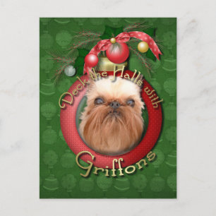 Cartes Pour Fêtes Annuelles Noël - Deck the Halls - Griffons