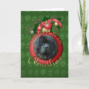 Cartes Pour Fêtes Annuelles Noël - Deck the Halls - Newfie
