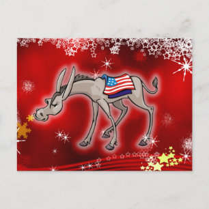 Cartes Pour Fêtes Annuelles Noël démocrate