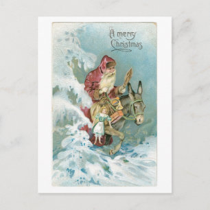 Cartes Pour Fêtes Annuelles Noël démodé, Père Noël