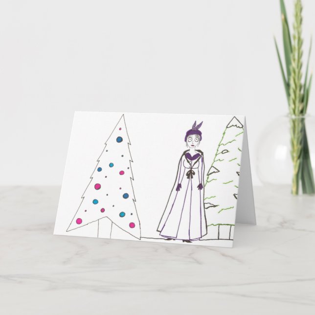 Cartes Pour Fêtes Annuelles Noël Déplaisant de Jane Austen (Devant)