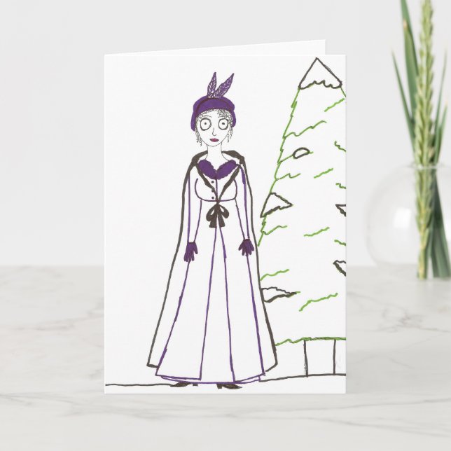 Cartes Pour Fêtes Annuelles Noël Déplaisant de Jane Austen (Devant)